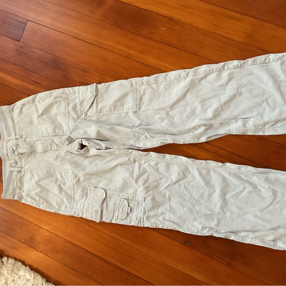 American Eagle Outfitters Men's Cargo Pants - Light Gray